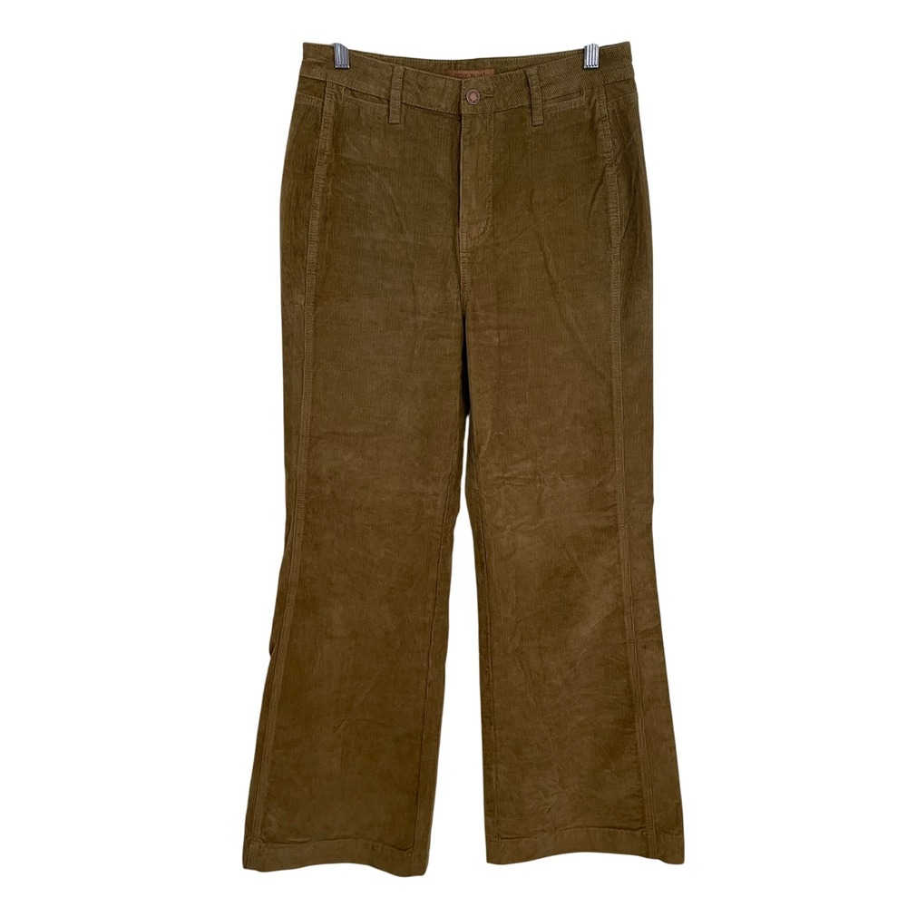 Judy Blue Retro Wide Corduroy Pants Olive Brown High Rise JB881041 Size 9/29